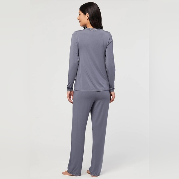 Fleur't Essentials Long Sleeve Pj Set - Picture 2 of 3